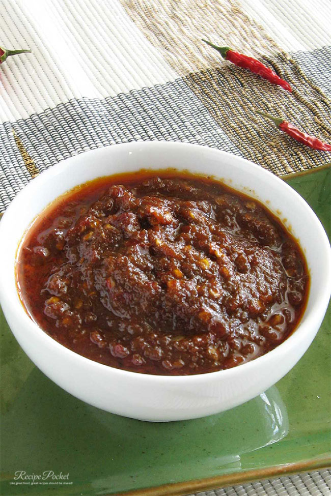 Sambal ikan bilis - hot and spicy sauce to make at home.