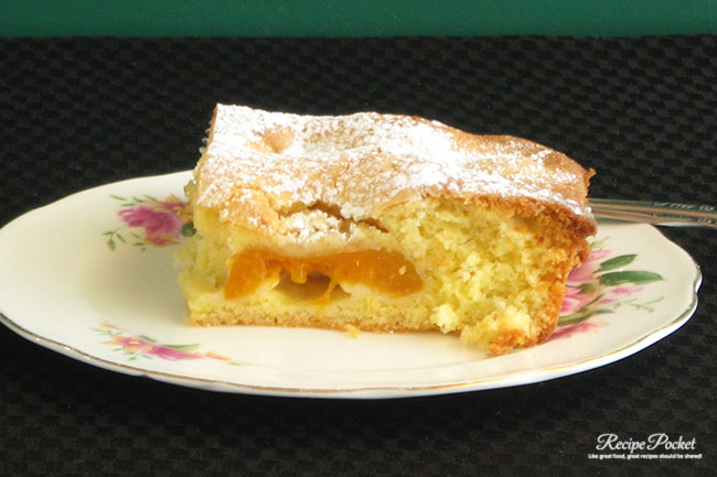Canned apricot slice