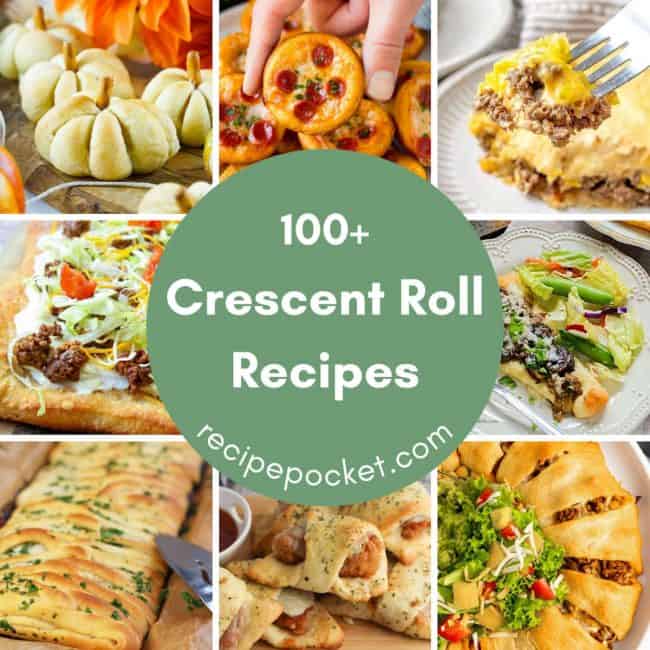 Image collage for roundup post on crescent roll recipes.