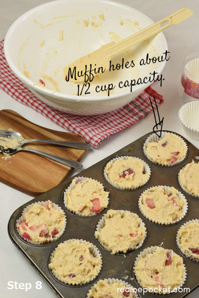 Strawberry yogurt muffin recipe step by step image #8.