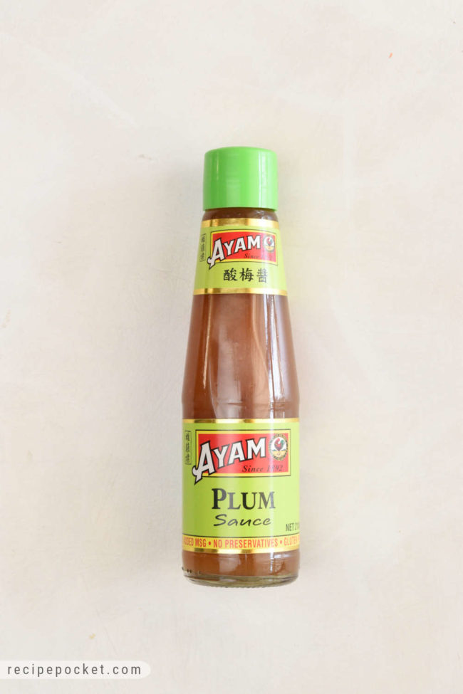An image showing a bottle of Asian plum sauce.