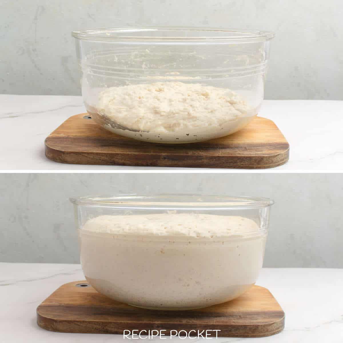 Image showing bread dough doubled in size.
