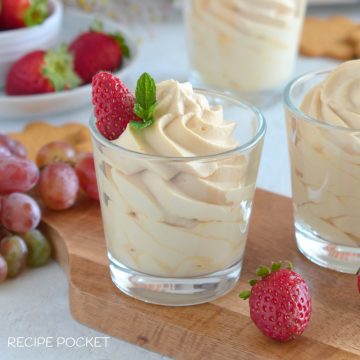 Featured image for blog post on flavored whipped cream recipes.