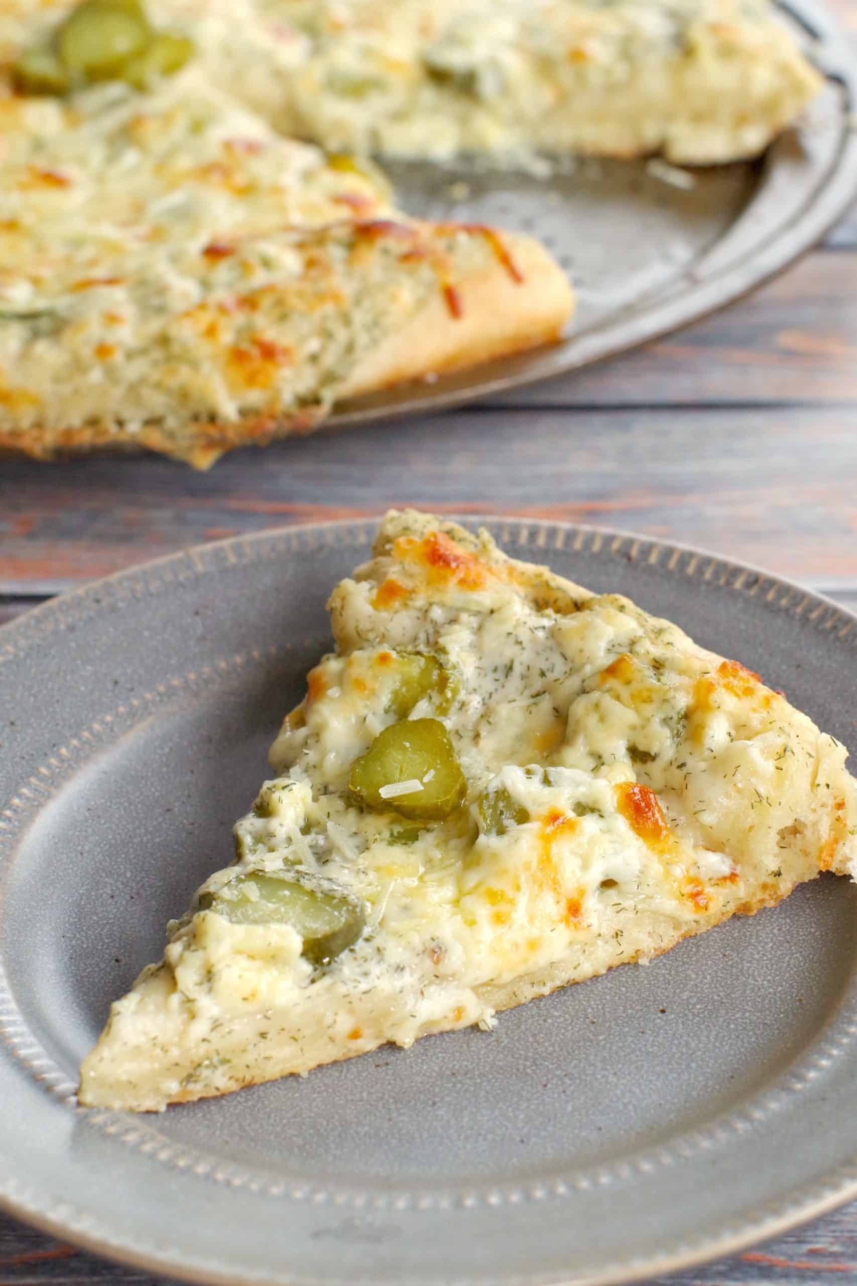 Dill pickle pizza.
