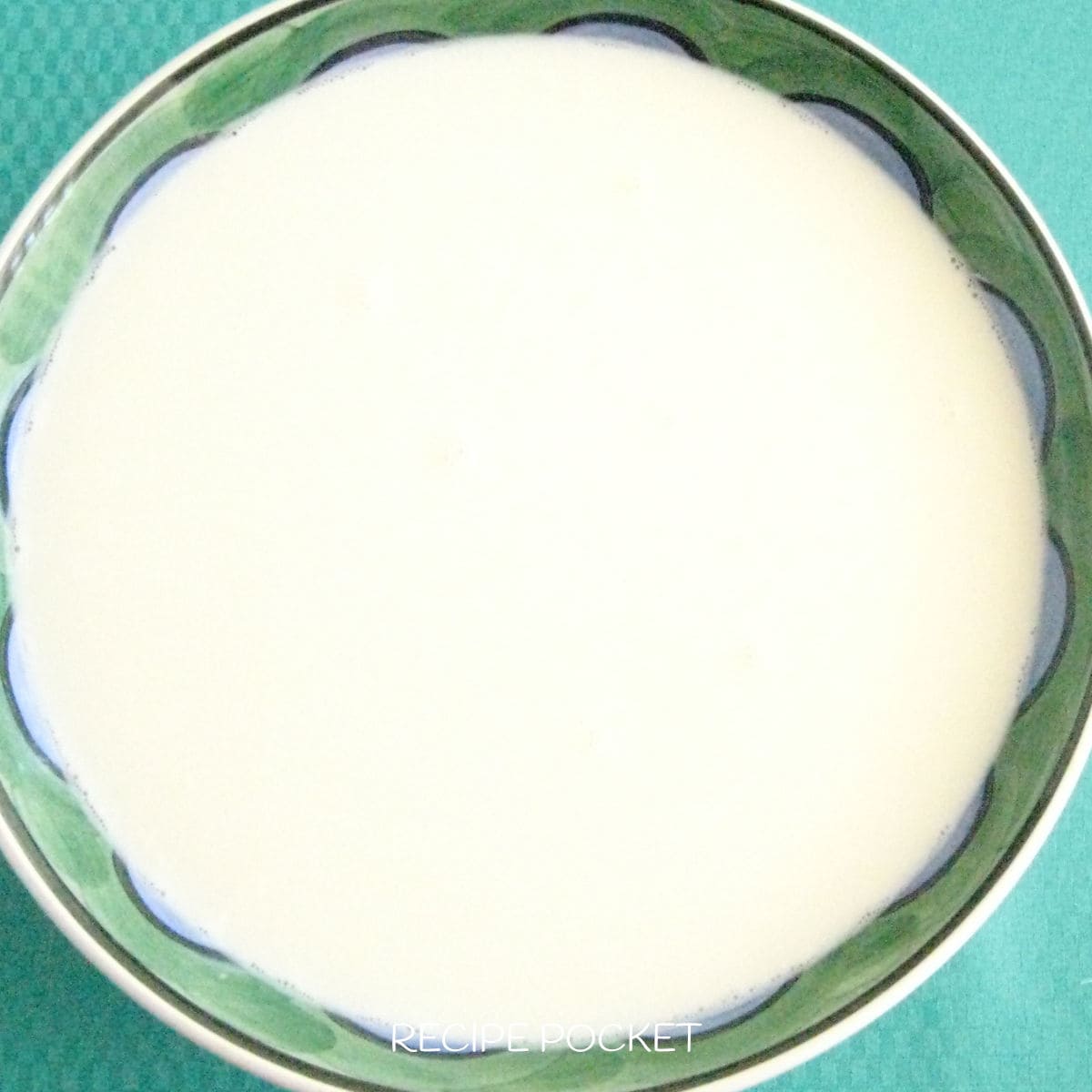 Yogurt culture mixed with milk.
